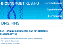 Tablet Screenshot of dns.bioenergetikus.hu