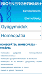 Mobile Screenshot of homeopatia.bioenergetikus.hu