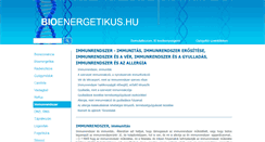 Desktop Screenshot of immunrendszer.bioenergetikus.hu