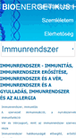 Mobile Screenshot of immunrendszer.bioenergetikus.hu