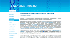Desktop Screenshot of gyogymodok.bioenergetikus.hu