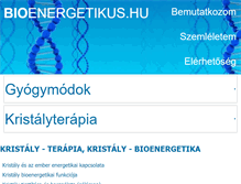 Tablet Screenshot of kristalyterapia.bioenergetikus.hu