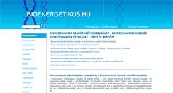 Desktop Screenshot of biorezonancia.bioenergetikus.hu
