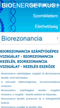 Mobile Screenshot of biorezonancia.bioenergetikus.hu