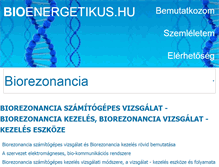 Tablet Screenshot of biorezonancia.bioenergetikus.hu