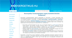 Desktop Screenshot of bioenergetikus.hu