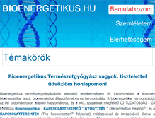 Tablet Screenshot of bioenergetikus.hu