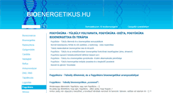 Desktop Screenshot of fogyokura.bioenergetikus.hu